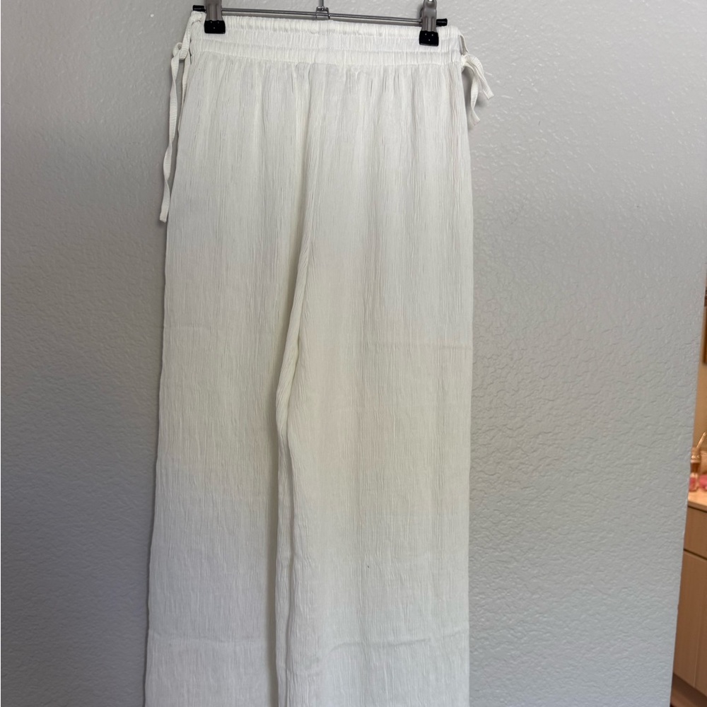 Rhythm White Wide Leg Women's Pants